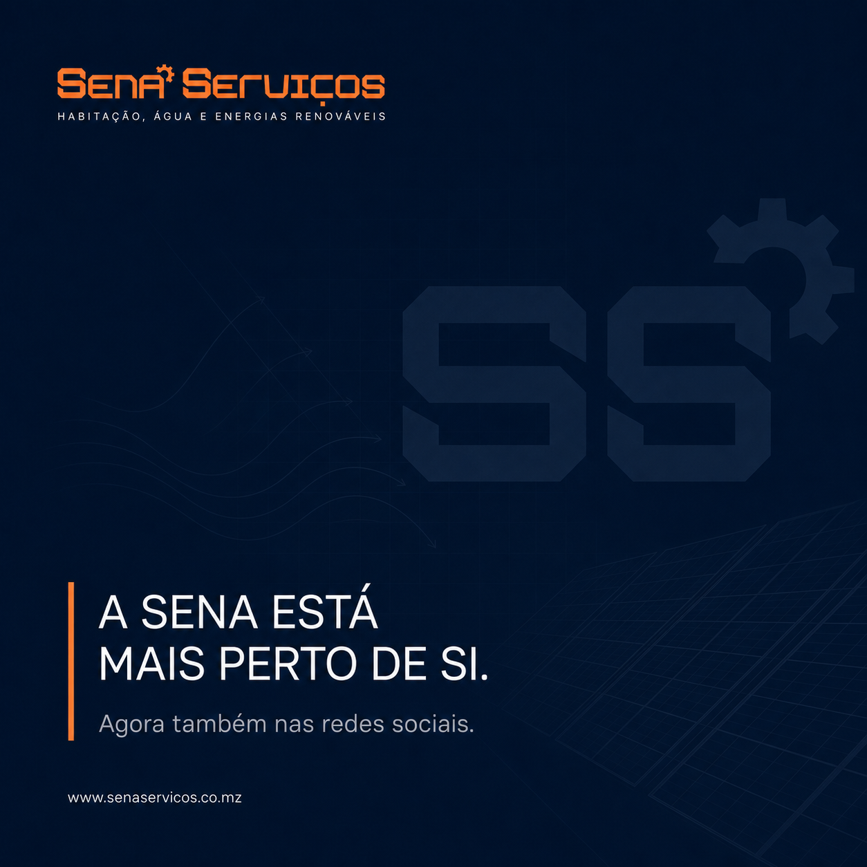 Publicação institucional da SENA Serviços nas redes sociais